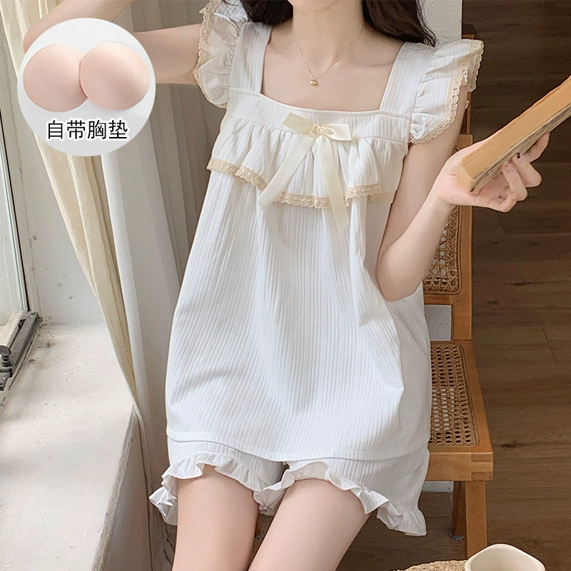 Top with cups, knitted pijama, sexy set