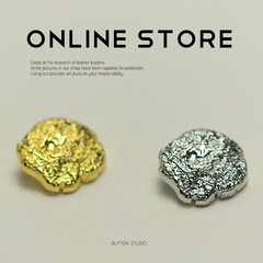 MOSN 小香埃及風金屬扣子超級大號紐扣皮草大衣西裝外套扣裝飾扣