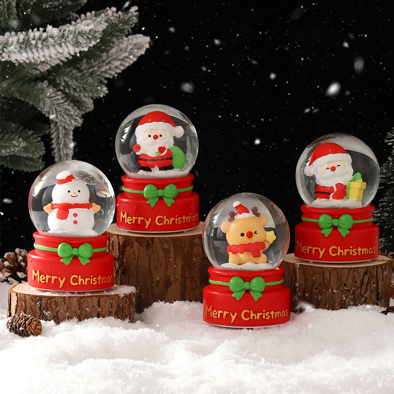 Varias Bolas de Cristal Luminosas con Diseños Creativos y de Dibujos Animados, Adornos Decorativos de Gran Venta, Regalo para Fiestas, con Luz, Mayorista