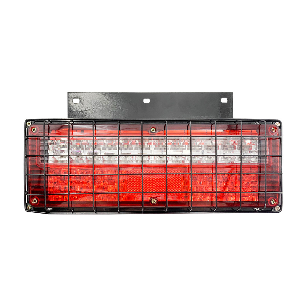24V Placa de hierro luz trasera camión red de hierro camión LED Placa de hierro luz trasera remolque Placa de hierro luz trasera