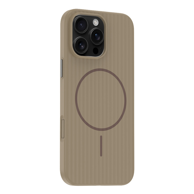 瓦楞纹肤感磁吸适用iPhone17手机壳准分子磨砂苹果16防摔硬保护套|undefined