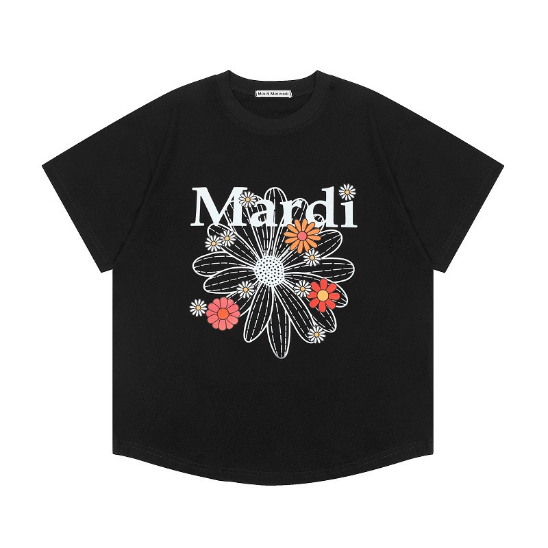 2025新款韩国Mardi短袖金高银同款小雏菊T恤百搭女上衣宽松高版本|undefined