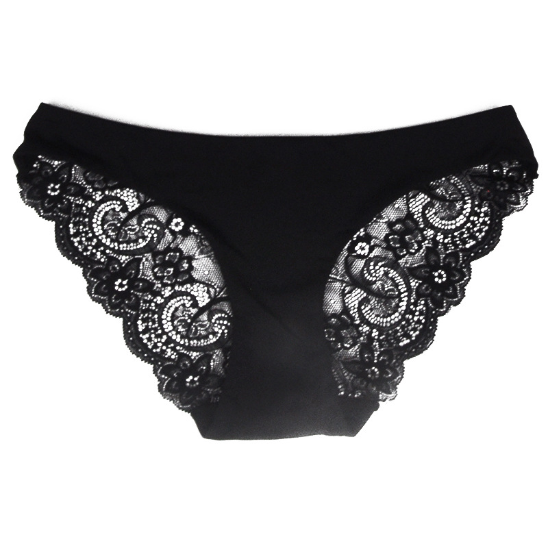 花边镂空透气性感纯欲女性低腰三角裤法式蕾丝内裤女批发加工外贸