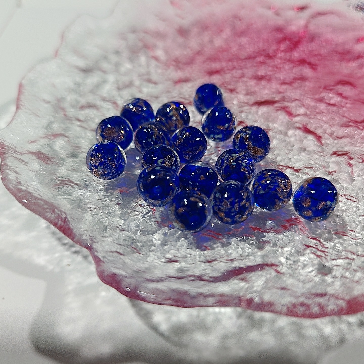 Cuentas de vidrio de arena de oro luminoso perlas sueltas cuentas redondas de cristal accesorios de la joyería de bricolaje pulsera material pulsera de cuentas