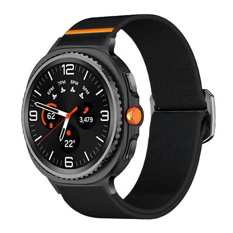 Para Samsung Galaxy Watch8 Stretch Nylon Correa de reloj deportiva de negocios correa de reloj de buey