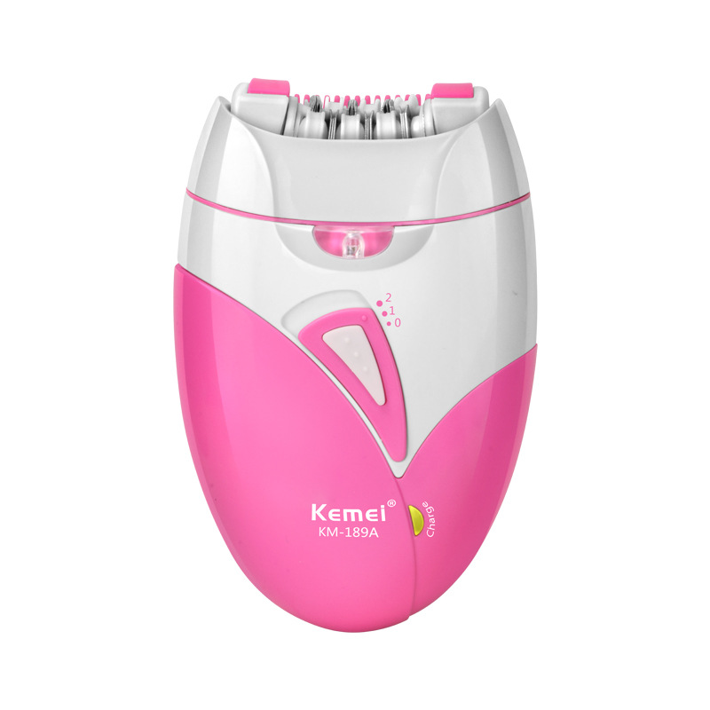 Depiladora Eléctrica Kemei KM-189A, Recargable por USB, Afeitadora Femenina, Dispositivo de Depilación Íntima