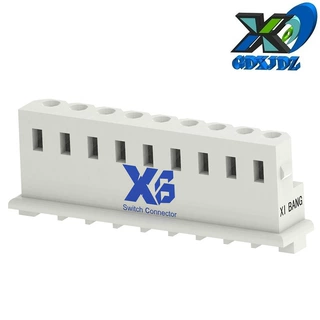 PCB针座9PIN 立式针座间距2.5MM连接器 刺破式大电流单排9PIN