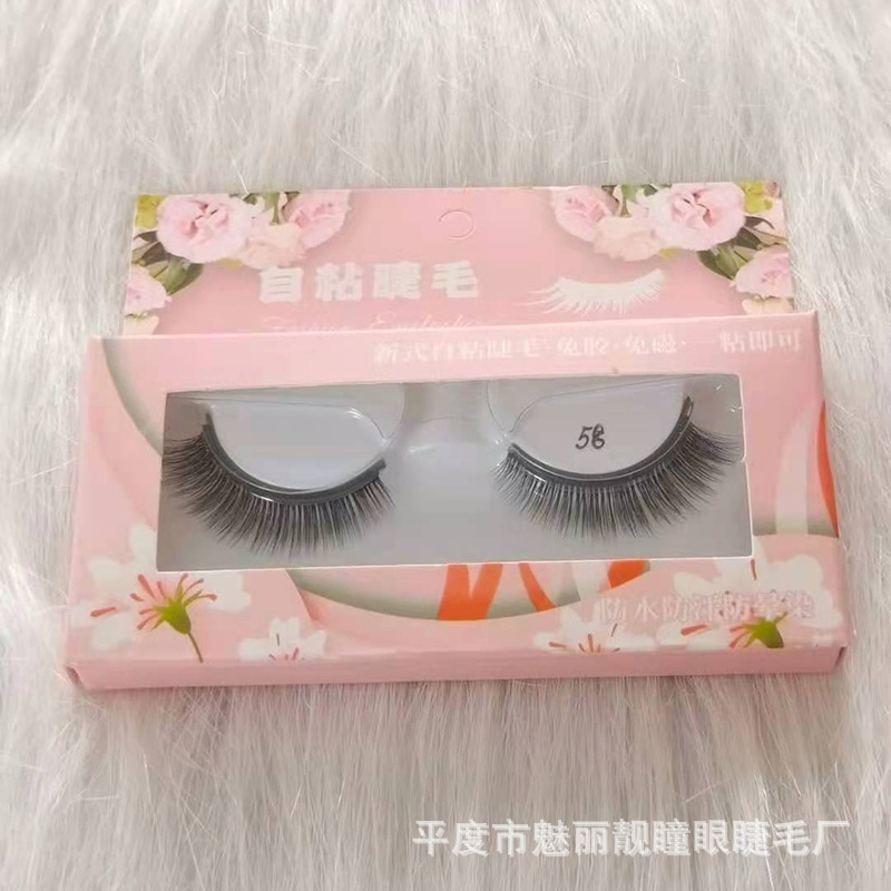 Tira autoadhesiva pestañas postizas temperatura sin pegamento adsorción automática pestañas postizas naturales pestañas postizas gruesas fabricante