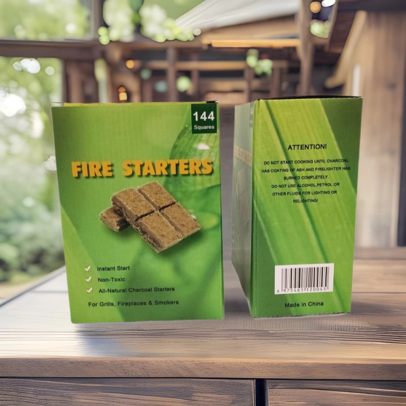 Factory-selling European, American and Japanese Flammable Outdoor Barbecue Charcoal Ignition Supplies Barbecue Block Ignition Block 144 Grids/box