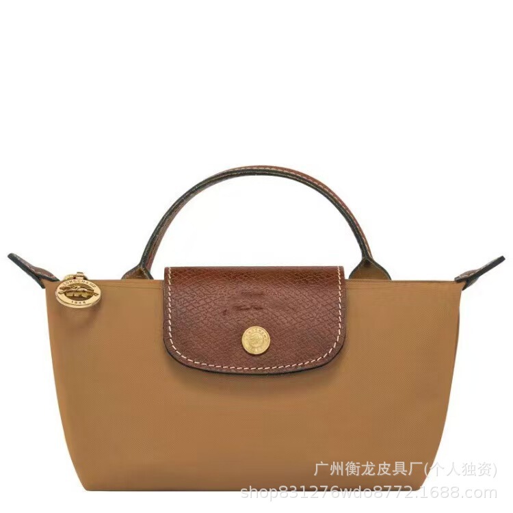 2025 トップバージョン Longxiang 新しいミニ餃子バッグショートハンドルハンドバッグシングルショルダークロスボディバッグ防水ナイロンバッグ|undefined