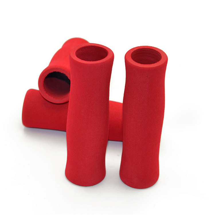 山地车减震竹节双色NBR海绵手柄 异形磨面手把套橡胶泡棉发泡管其