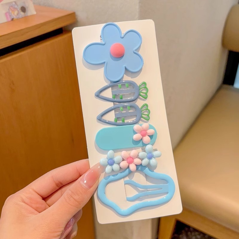 夏季儿童毛绒发卡侧边夹小香风头饰女童不伤发高级感可爱发夹|undefined