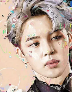 BTS防弹少年团贴钻5d钻石绣人物砖石画点钻画厂家直销外贸出境