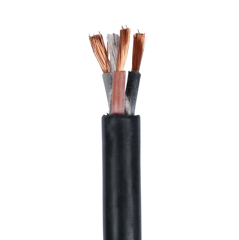 National standard pure copper core rubber power cord 2 3 4 5 core 1.5 2.5 4 6 square meteor soft cable protective water waterproof
