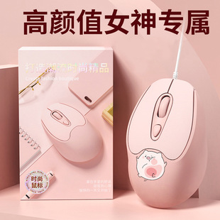 Wired Mouse Type-C Interface USB Suitable for Apple Huawei Xiaomi Notebook Tablet Phone Computer Girls