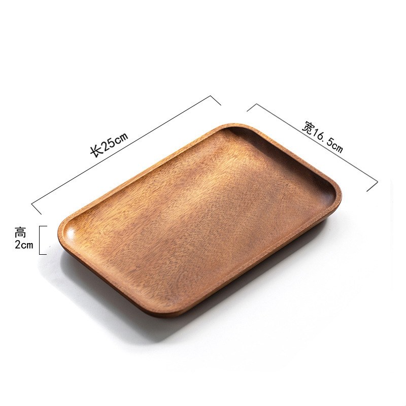 南米産ウォールナット木製トレイ、無垢材和風茶托、北欧風茶台、家庭用リビング茶托、乾燥茶托、茶道具|undefined
