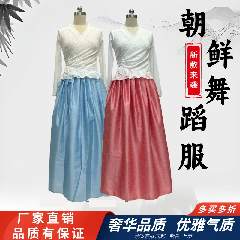 Новая корейская танцевальная одежда Классическая танцевальная юбка Юбка Упражнения Большая юбка
