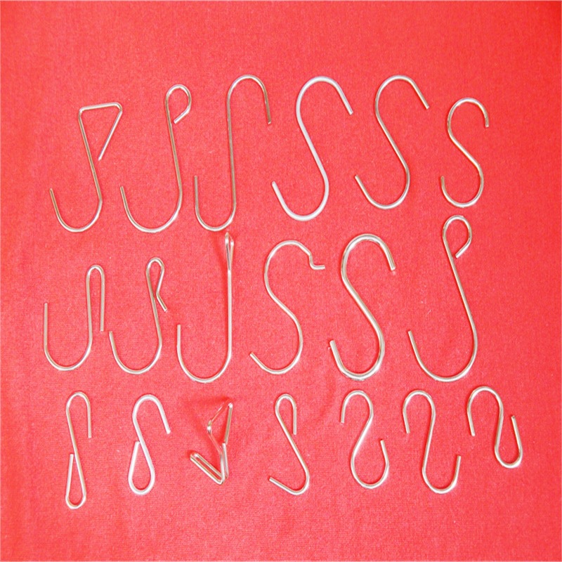 挂条S钩 金属S钩 电镀S钩 镀锌线 不锈钢线 环保材料