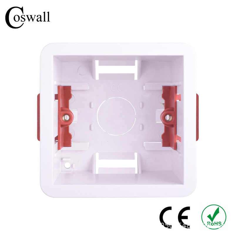 英标/英规/石膏板暗盒线槽 46mm   墙壁开关插座底盒 CE ROHS认证