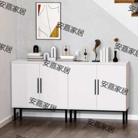 储物柜地柜收纳物边跨境鞋柜高脚双门阳台餐置亚马逊柜墙边柜亚马