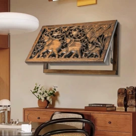 木质工艺品;壁挂、壁饰;木雕/根雕