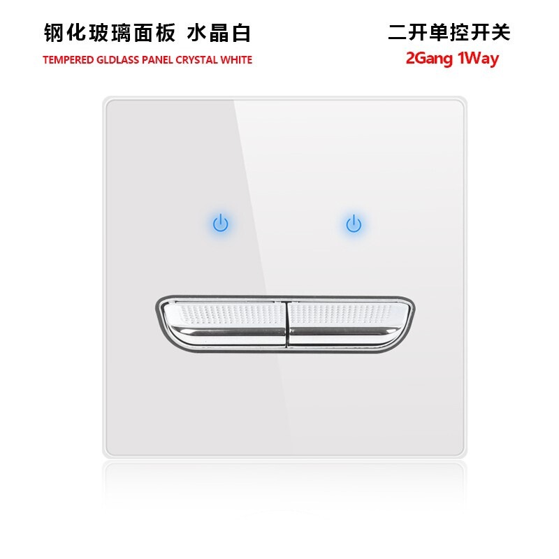 外国貿易トグルリセットスイッチソケット強化ガラスパネルLEDライトEUドイツプラグアメリカ標準フランスプラグロシア英国プラグ|undefined