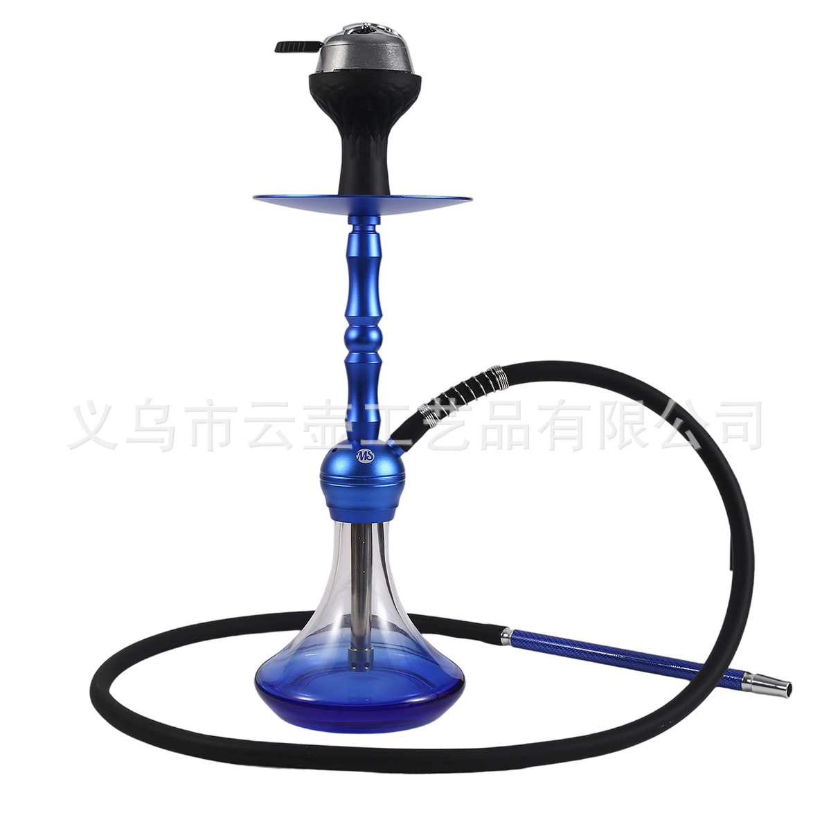 跨境货源阿拉伯水烟全套铝合金单管中号水烟壶烟锅碳格工厂直销