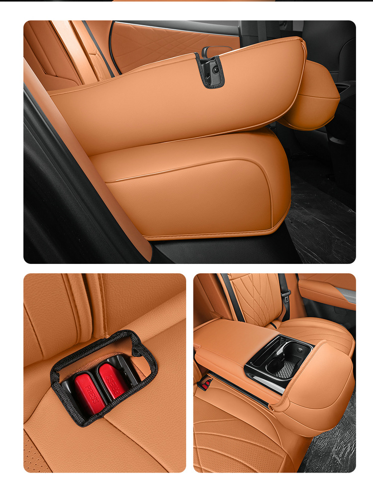 2024 Changan dark blue S07 Special Car Seat Cover Four Seasons Universal Cushion Fully Surrounded Leather Seat Cover