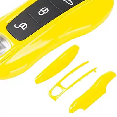 [3-Piece Set] Car key bag - yellow