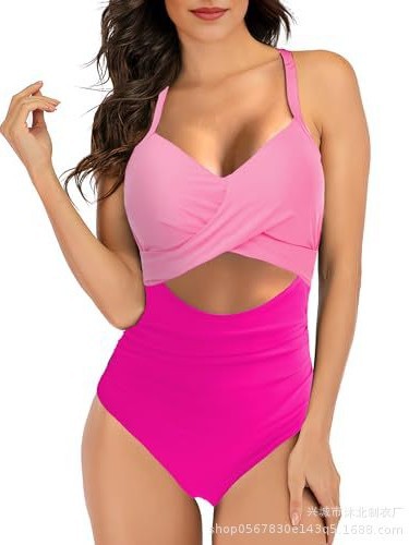 2024 nuevo amazon europeo y americano de mujer sexy unidad de baño abdominal de baño sexy trajes de baño huecos image 6