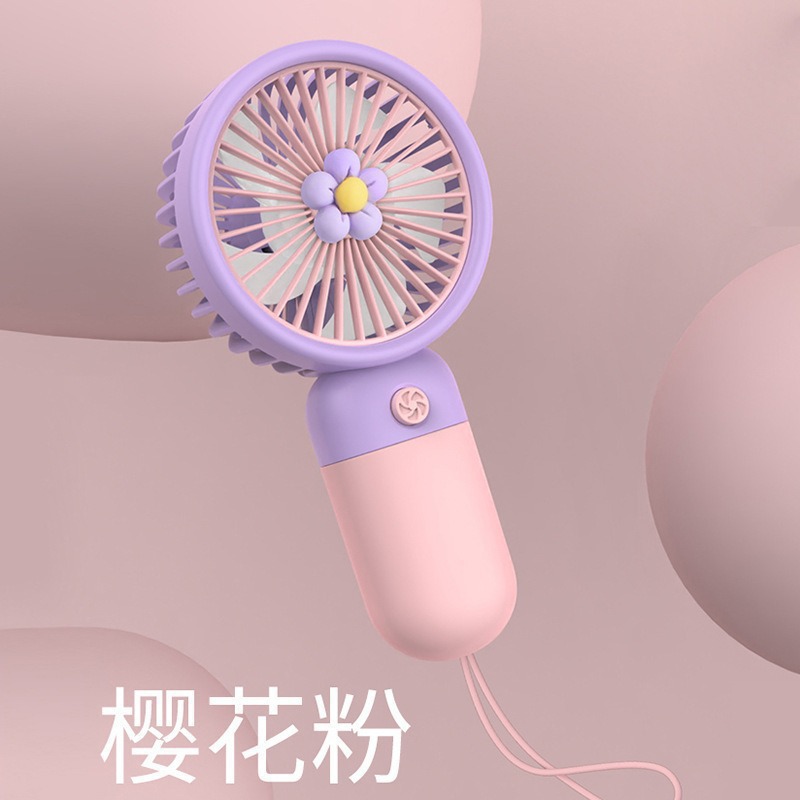 Small flower fan-【Sakura Pink】