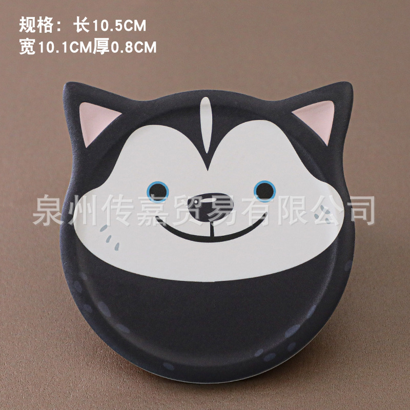 Cerámica posavasos gato creativo montaña corcho absorbente montaña lindo mascota de dibujos animados creativo regalo logotipo personalizado impresión