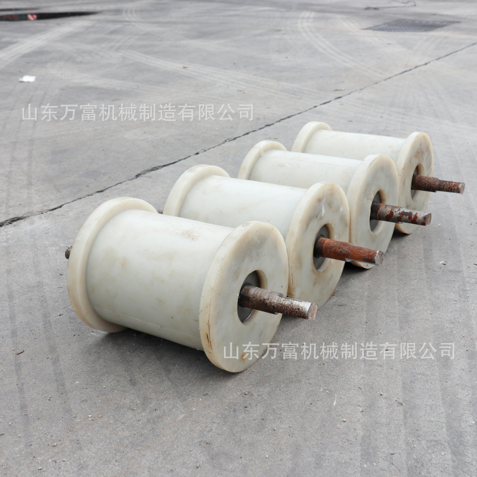 矿用尼龙地滚高分子聚氨酯地滚阻燃耐磨防静电地辊规格齐全可来图