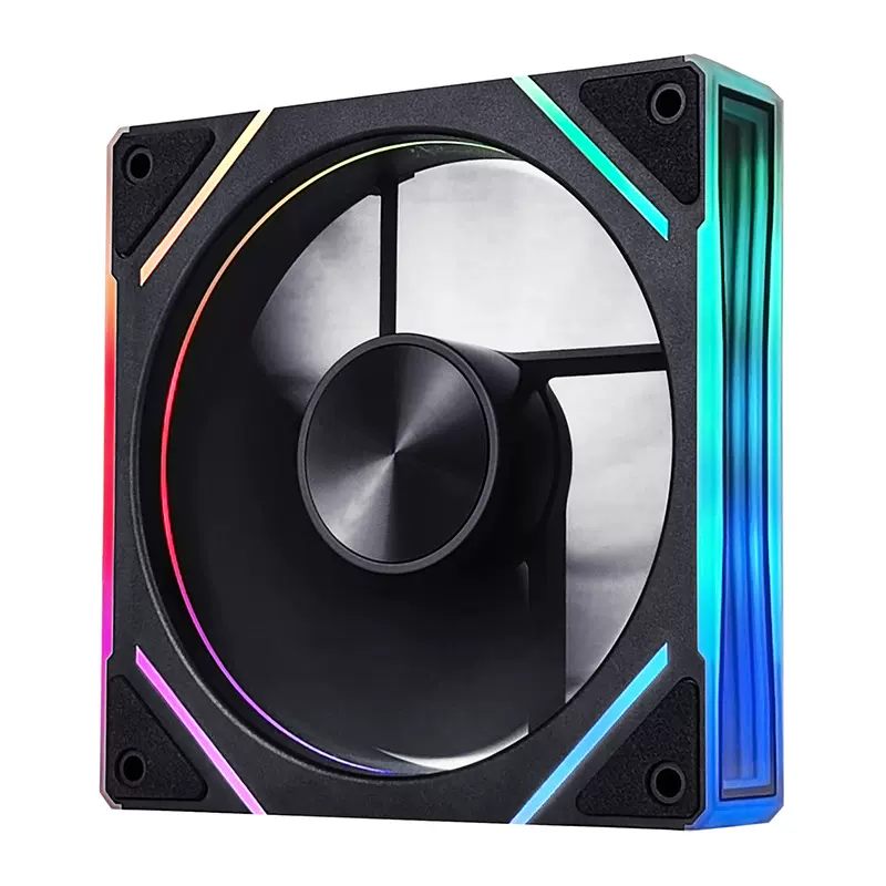 ARGB风扇散热器黑色温控静音12cm神光同步工厂直售棱镜4pro