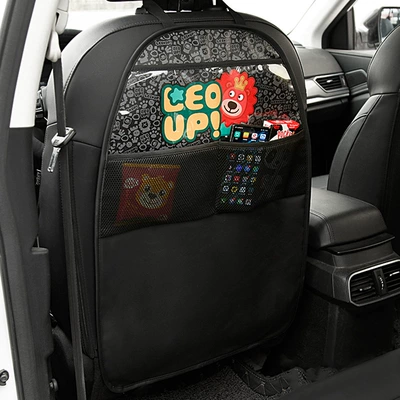 car universal seat back storage – Chair back anti-kick pad - leo-the-lion
