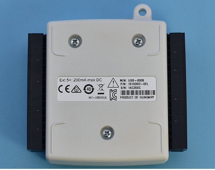 美国NI USB-6008 数据采集卡多功能DAQ 779051-01带端子数据线