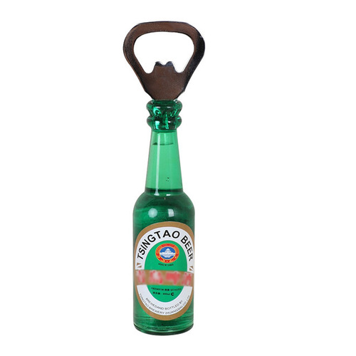 Creative beer opener fridge magnet bottle-shaped 3D stereoscopic home bottle opener fridge sticker