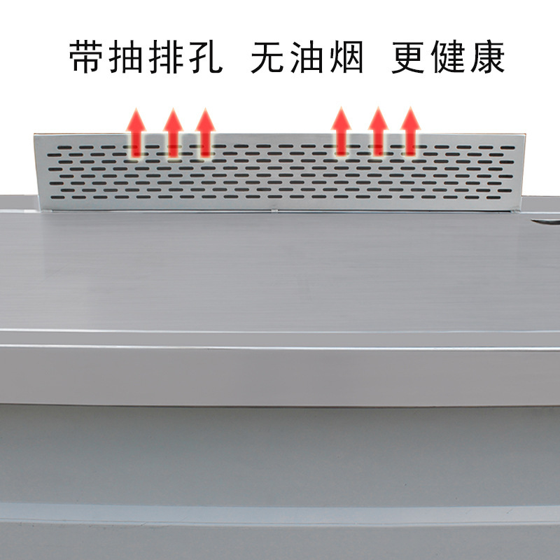 Teppanyaki Commercial TV Large Japanese Special Iron Plate Gas Equipment Hotel Restaurant Electric Grill Factory