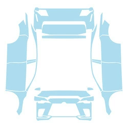 23-26 Models Lexus Rx Invisible Car Cover Tpu Custom-Cut Paint Protection Film Anti-Scratch (Car paint protective film) - transparent-tpu-lexus-rx