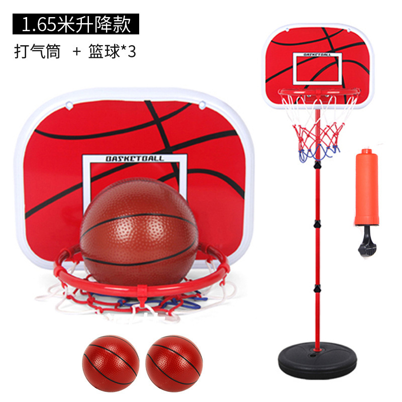 Indoor y exterior ajustable marco de baloncesto deportivo marco de hierro juguetes infantiles 1.5m elevable juguetes de baloncesto ocio