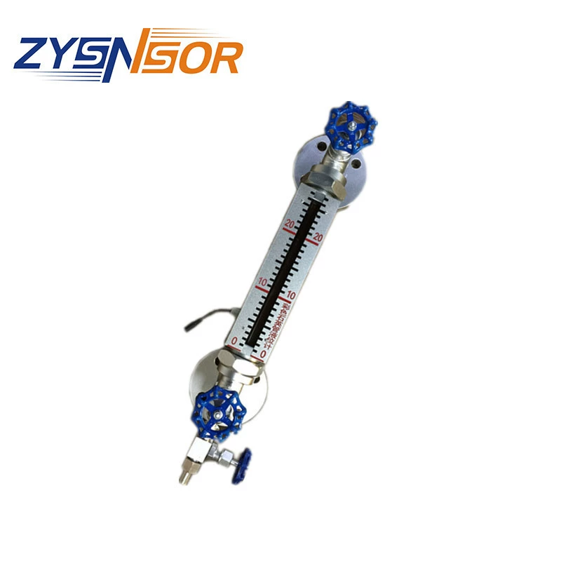 ZYSENSOR Двухцветный кварцевые трубчатый уровнемер центр расстояние 440MM Давление 10MPA DN25 с источником лампы 450 градусов