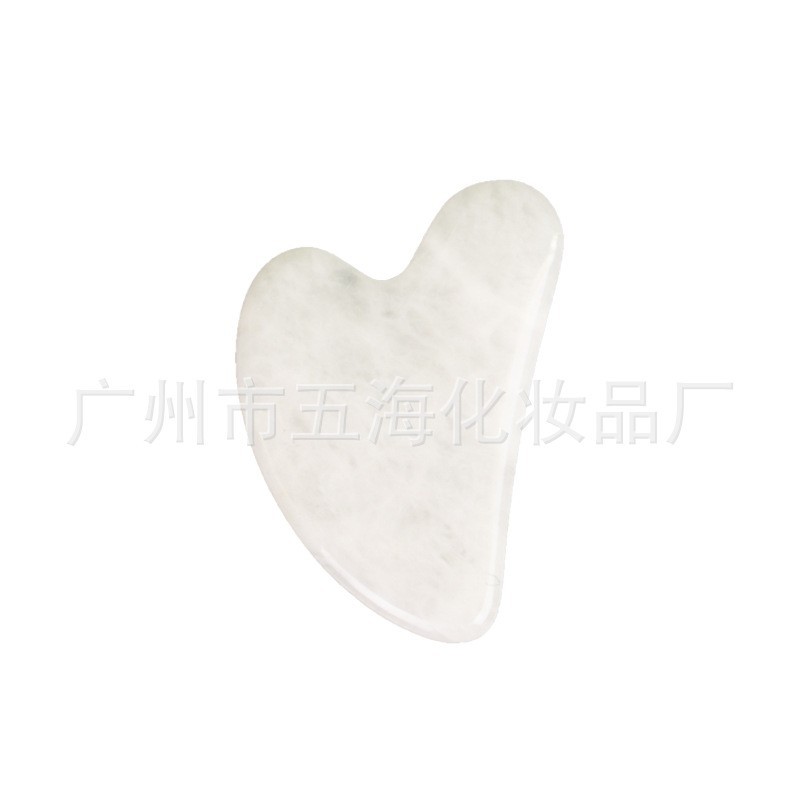 Herramientas faciales Guasha al por mayor, set de masajeador con rodillo de jade, masajeador natural de cristal rosa en forma de corazón. image 21