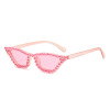 Fashionable sunglasses from pearl, neon glasses suitable for photo sessions, cat's eye, graduation party, European style