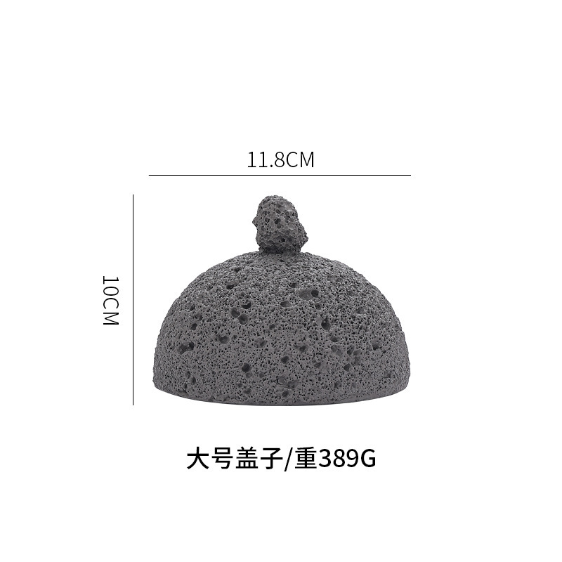 石炭ボール火山石意境盤日本式ホテル創意食器練炭黒料理ホテル寿司個性岩|undefined
