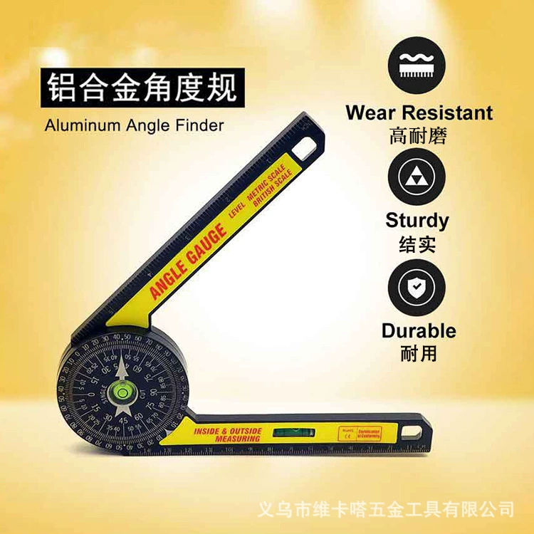 Алюминиевый сплав 360 градусов горизонтальный угловой датчик деревообрабатывающая угловая линейка режущий локатор Лазерная шкала линейная линейка транспортир