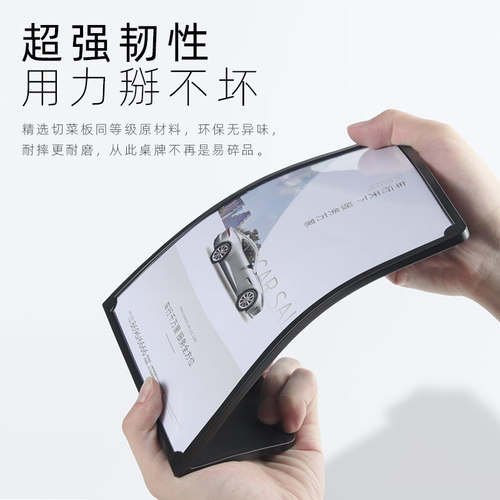 Menu design and production acrylic table sign for milk tea shop menu display board, table setting for hairdressing shop, table card ordering sign