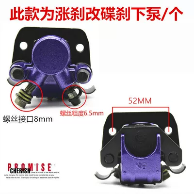 Electric car modified brake disc brake lower pump drum brake disc brake piece battery car single piston M8 rear oil brake lower pump caliper (Tormoz supportları) - brake-disc-brake-lower-pump-assembly