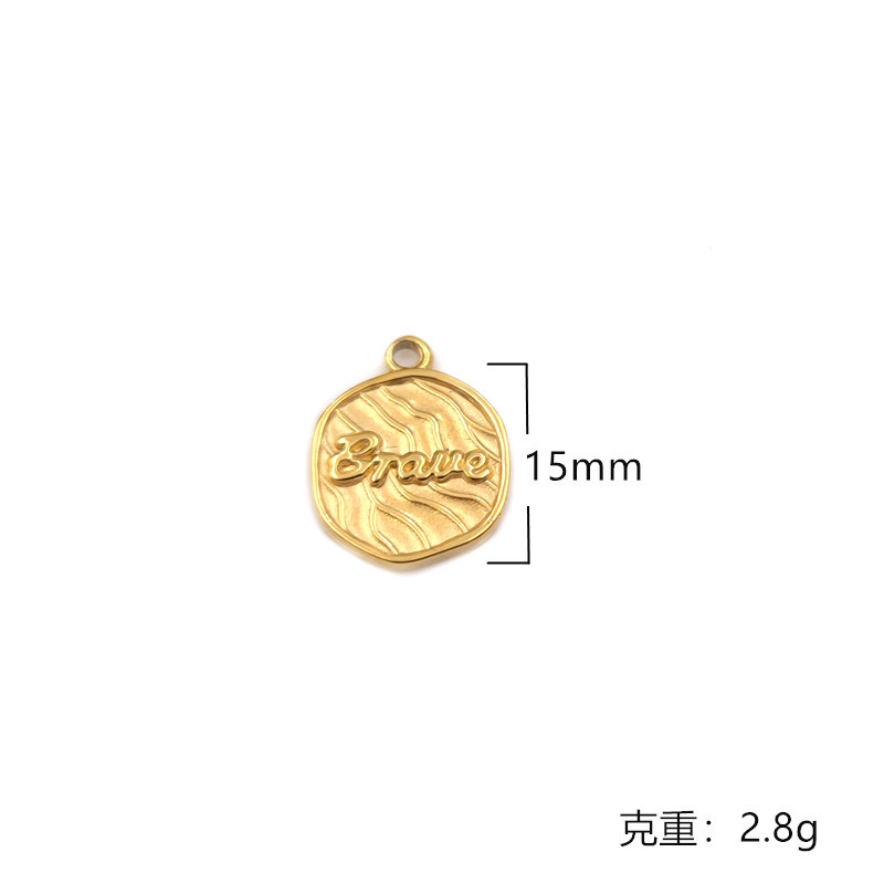 116# hexagon English pendant