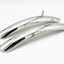 700C 27x11/4寸公路赛自行车挡泥板 跑车泥瓦 前后短型不锈钢泥板