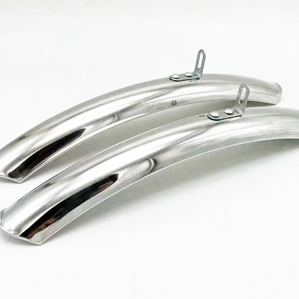 700C 27x11/4寸公路赛自行车挡泥板 跑车泥瓦 前后短型不锈钢泥板